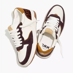 ✨HP✨ Court Sneakers in Leather and Cheetah Calf Hair